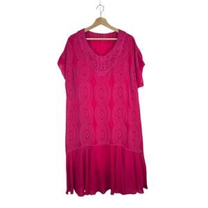 Johnny Was Embroidered Cupro Dress